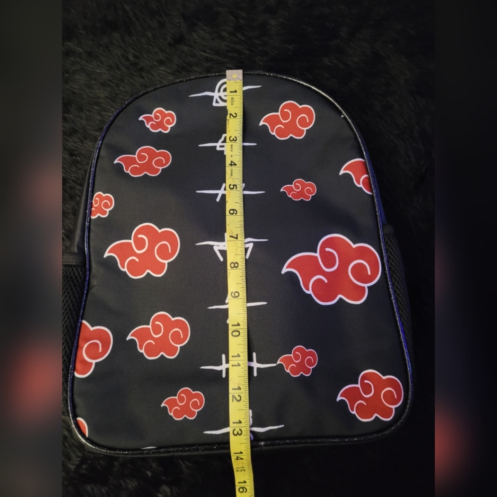 Naruto Akatsuki Clouds Black Mini Backpack - image 7